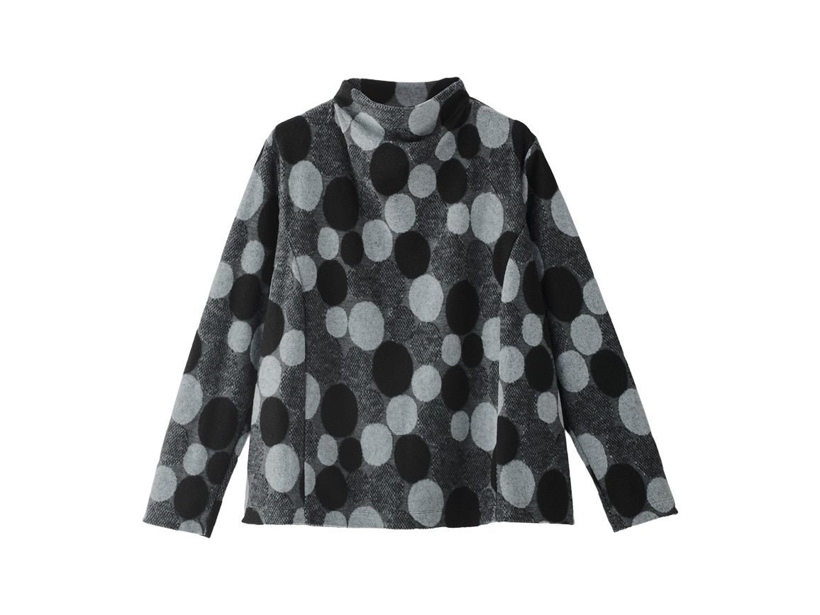 サークル柄ふんわりジャカードプルオーバー サークル柄ふんわりジャカードプルオーバー