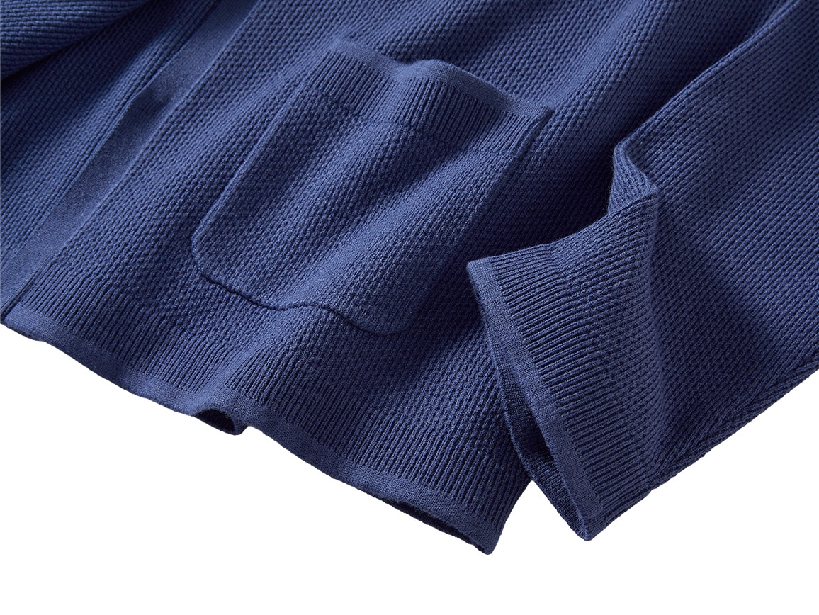 鹿の子編みジャケット風カーディガン【広告商品】 鹿の子編みジャケット風カーディガン【広告商品】