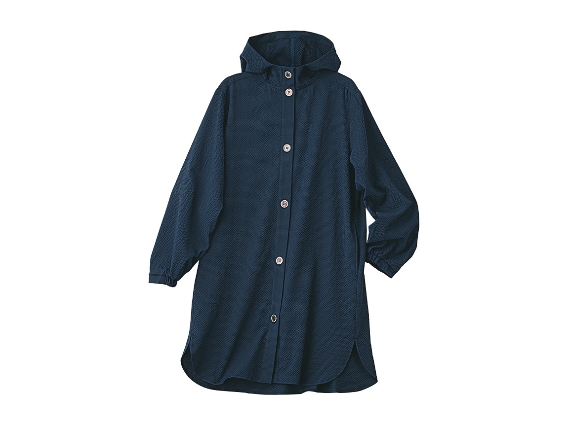 ハルメク 動けるフード付きオーバーシャツ ハルメク 動けるフード付きオーバーシャツ