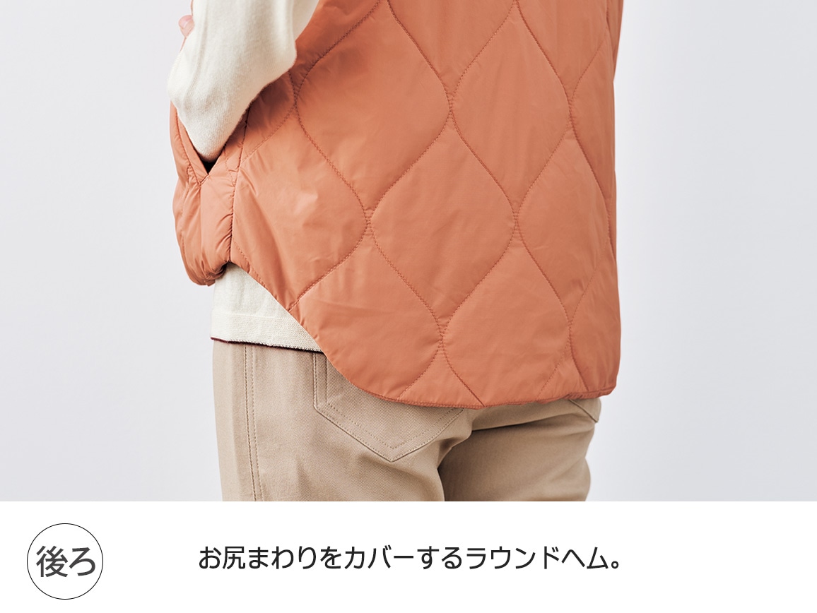 軽量あたたか中わたベスト(FILA×ハルメク) 軽量あたたか中わたベスト(FILA×ハルメク)