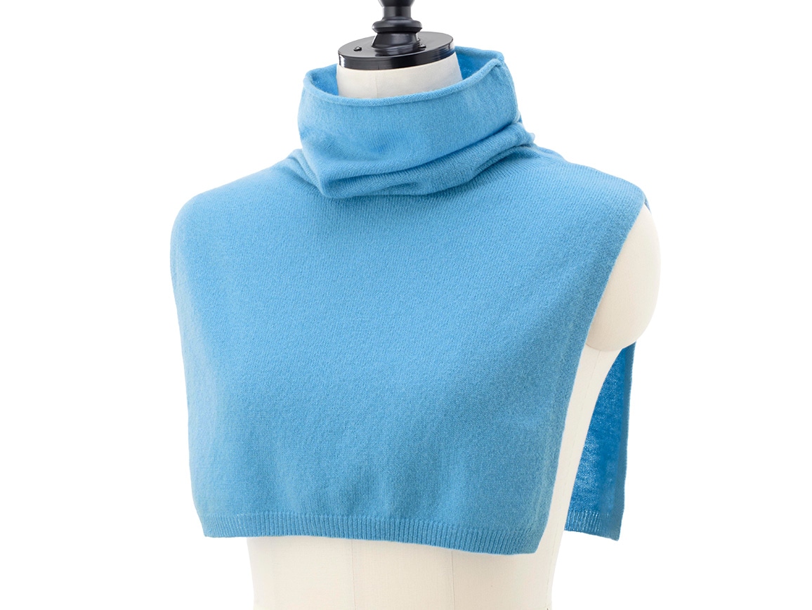 カシミヤ混つけ襟風スヌード カシミヤ混つけ襟風スヌード