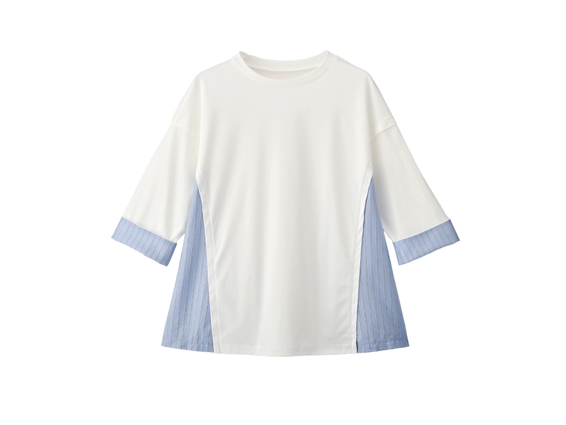 ストライプ使いデザインプルオーバー ストライプ使いデザインプルオーバー