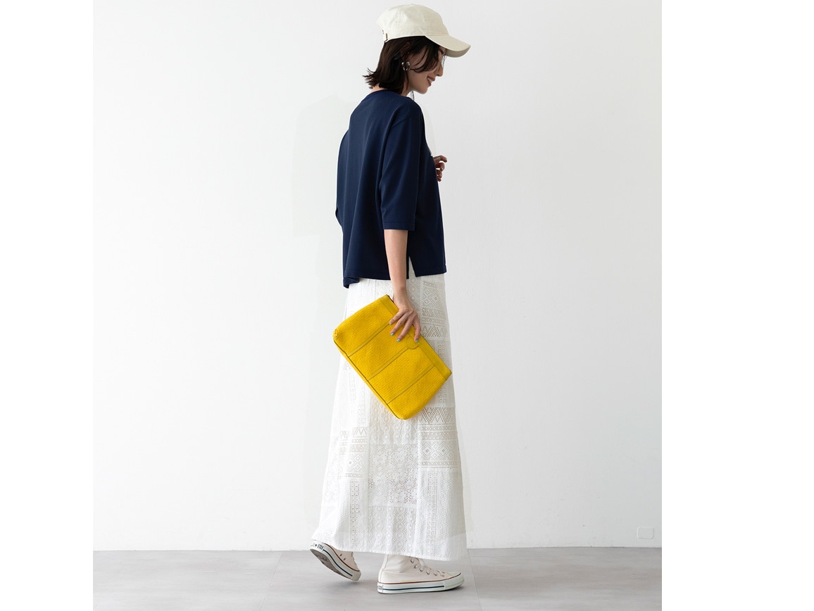 【先行】パッチワークレース巻きスカート 【先行】パッチワークレース巻きスカート