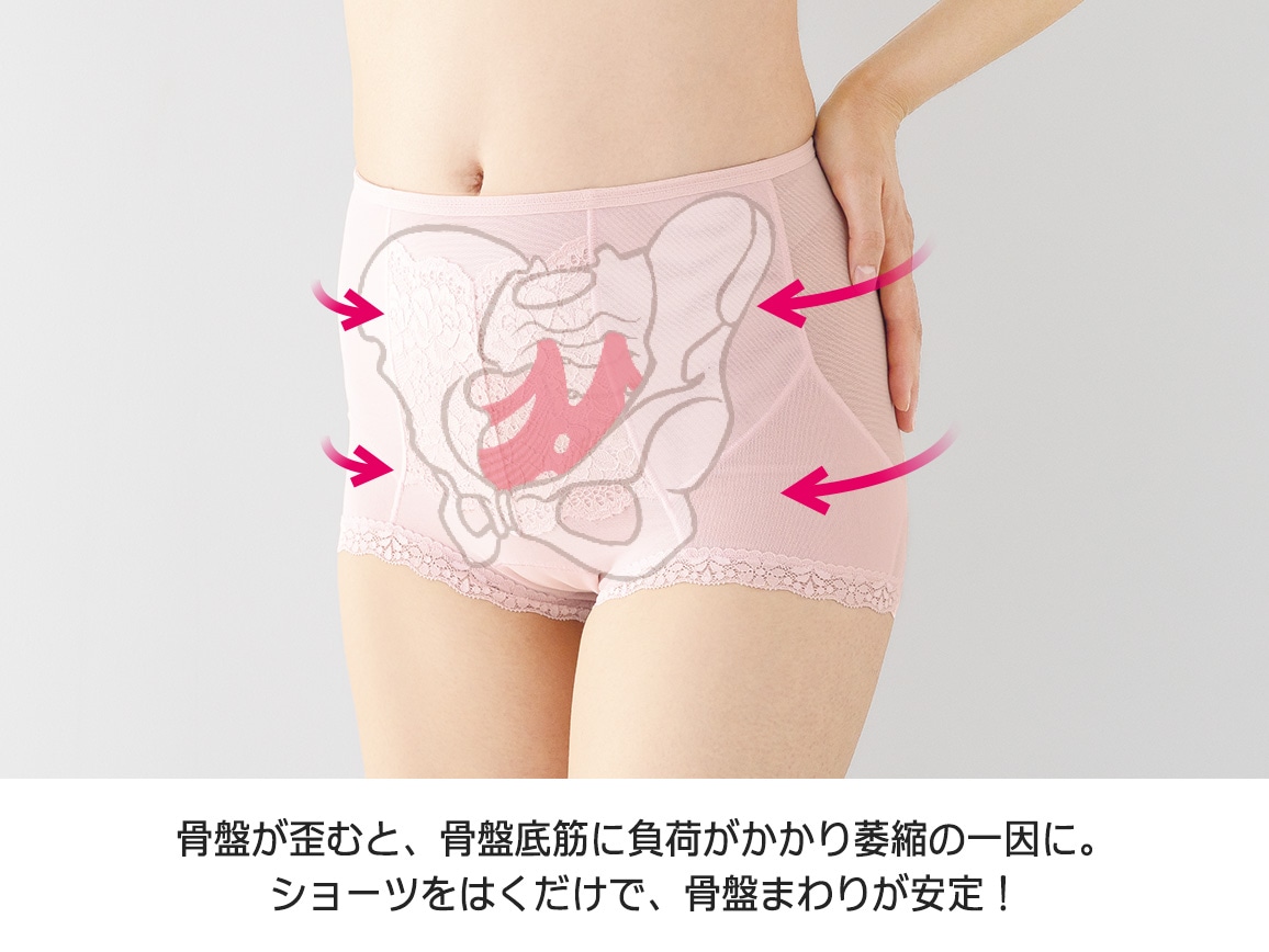 ハルメク 健康サポート・骨盤底筋サポートショーツ(涼やか綿メッシュ) ハルメク 健康サポート・骨盤底筋サポートショーツ(涼やか綿メッシュ)