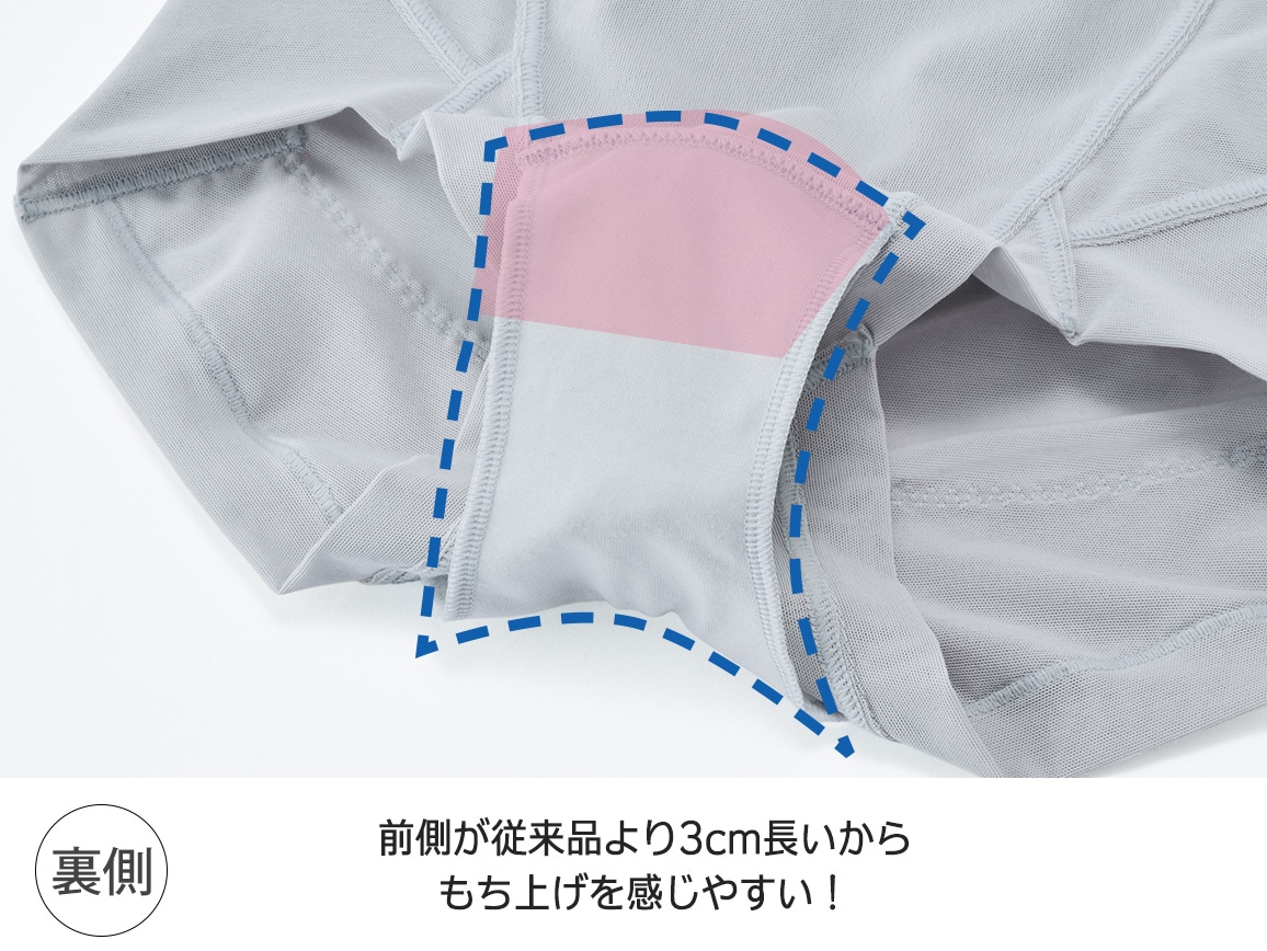 ハルメク ヘルスプラス・骨盤底筋&ヒップサポートショーツ(涼やか綿メッシュ) ハルメク ヘルスプラス・骨盤底筋&ヒップサポートショーツ(涼やか綿メッシュ)