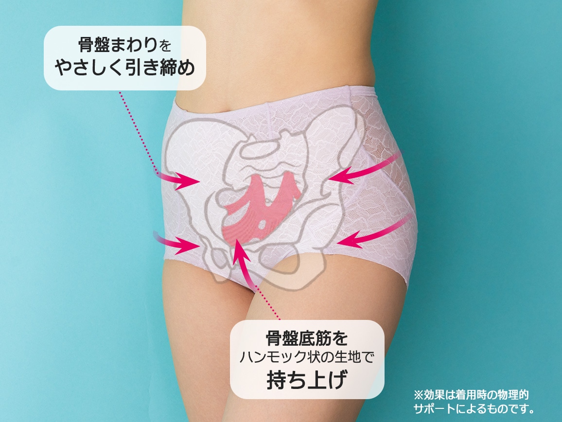 ハルメク ヘルスプラス・骨盤底筋&ヒップサポートショーツ(総レース)【広告商品】 ハルメク ヘルスプラス・骨盤底筋&ヒップサポートショーツ(総レース)【広告商品】