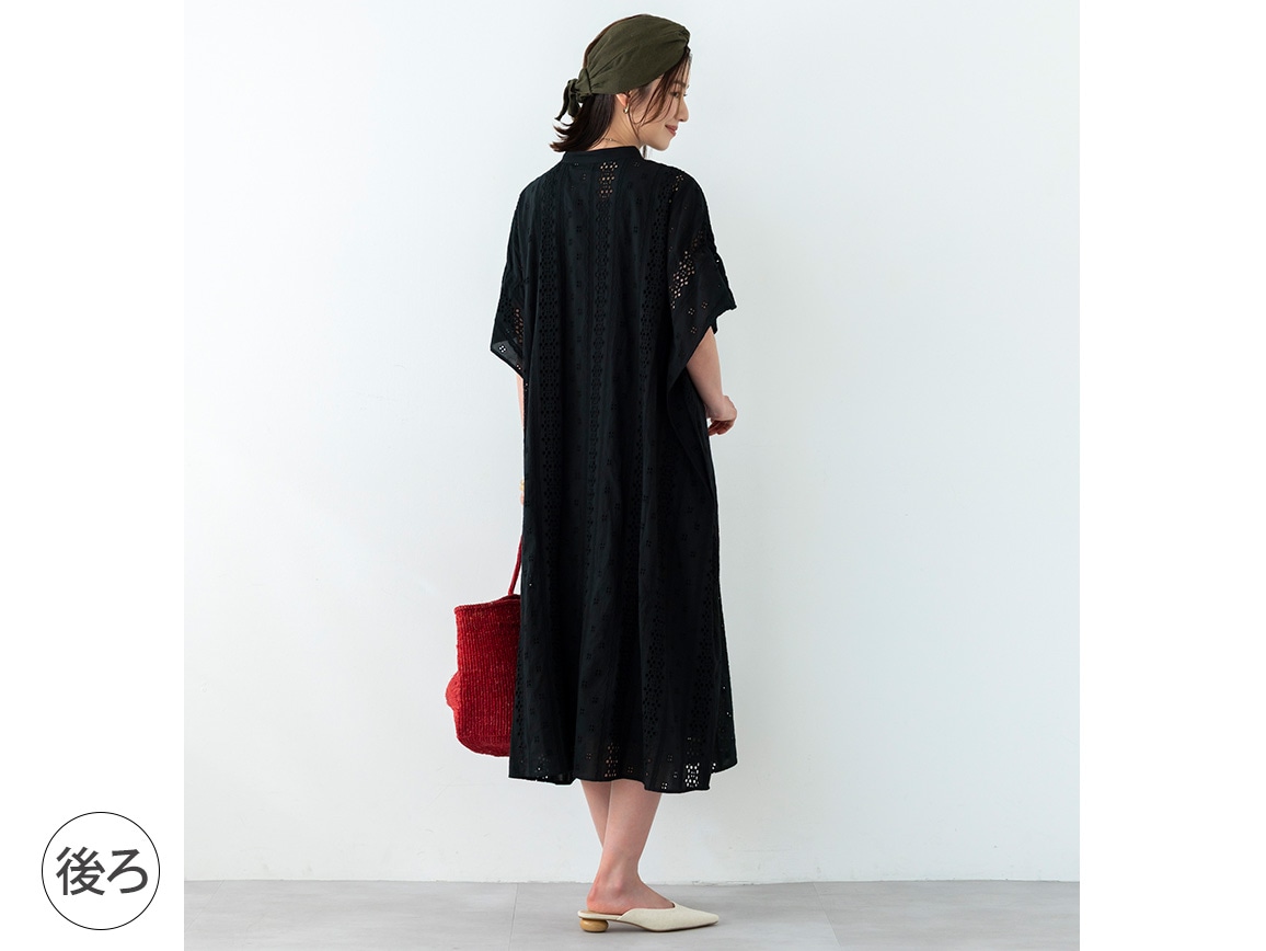 【先行】総レースカフタン風ワンピース 【先行】総レースカフタン風ワンピース