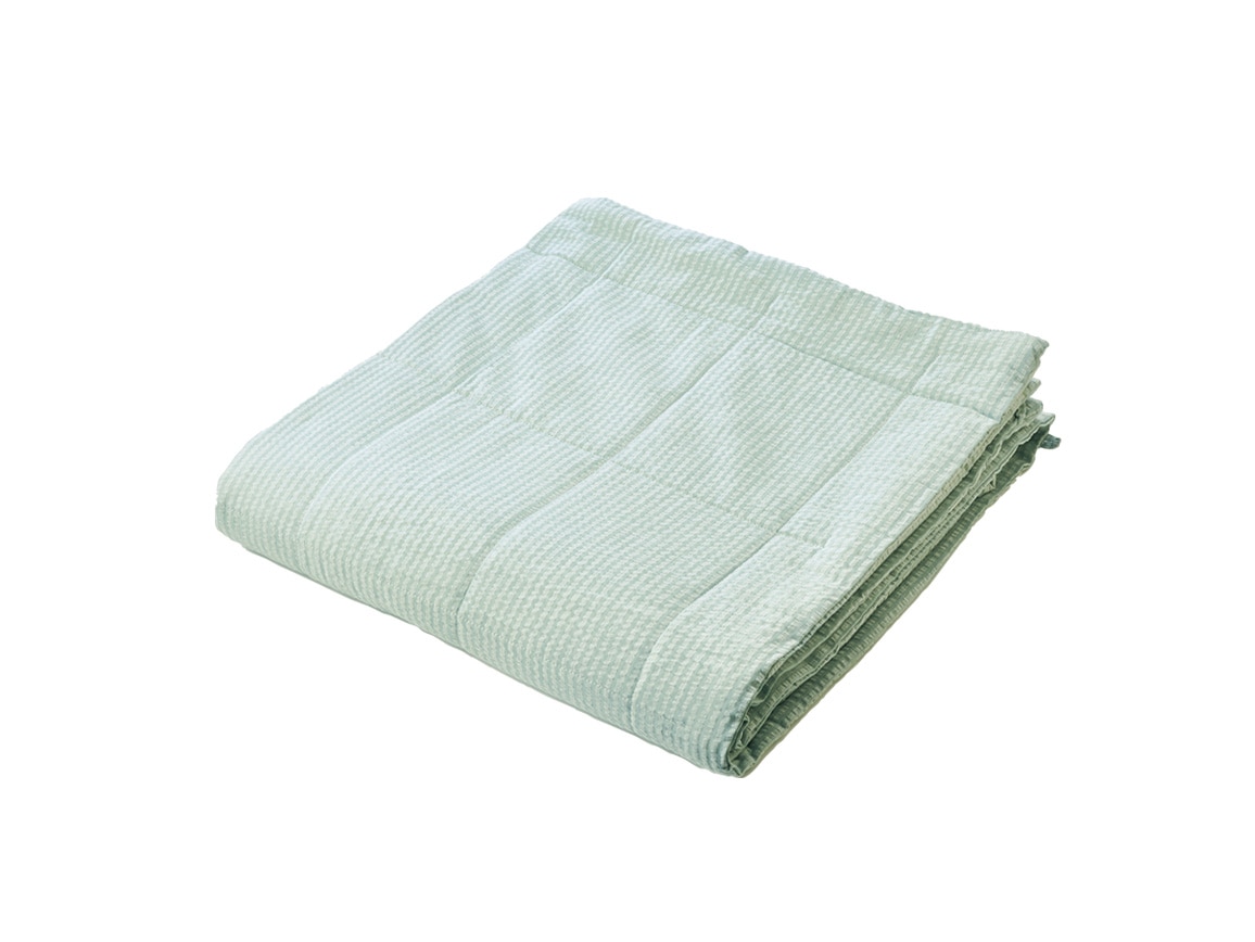 洗濯機で洗える シルクわた×綿サッカーの肌掛け布団 洗濯機で洗える シルクわた×綿サッカーの肌掛け布団