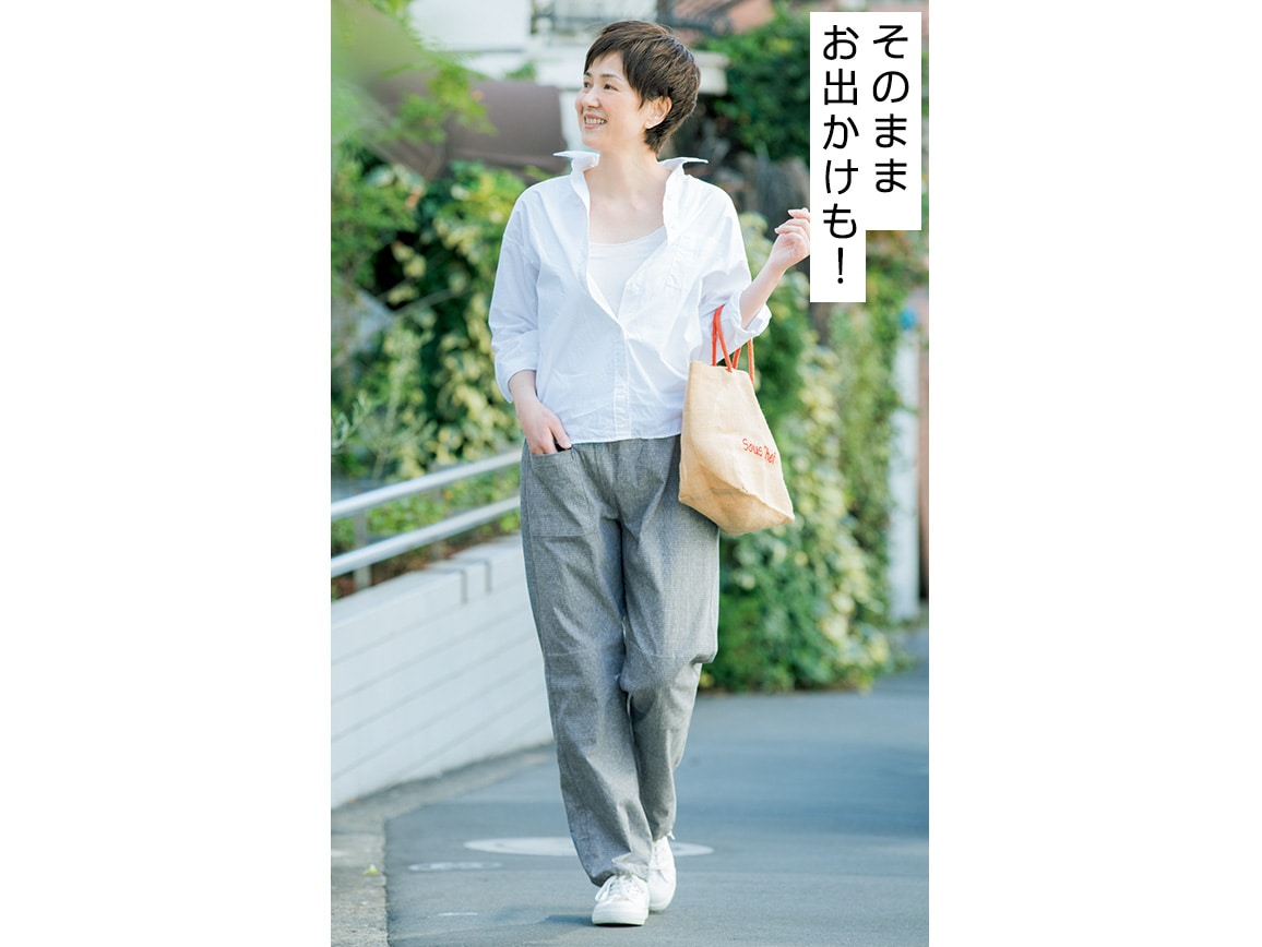 福岡 久留米織 うなぎの寝床ストレッチもんぺ 01 ｓ 04 グレー 公式 ハルメク通販サイト