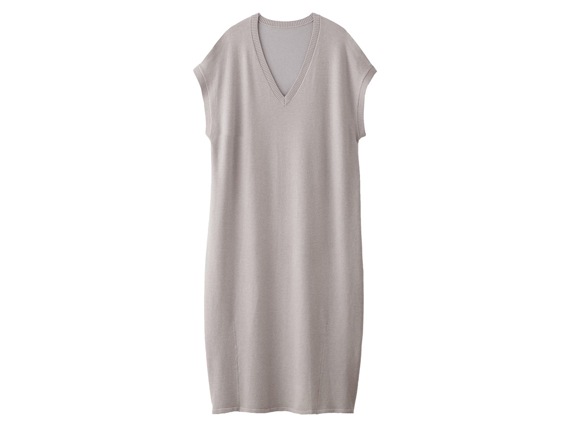 リブプルオーバー&ベストワンピースセット リブプルオーバー&ベストワンピースセット