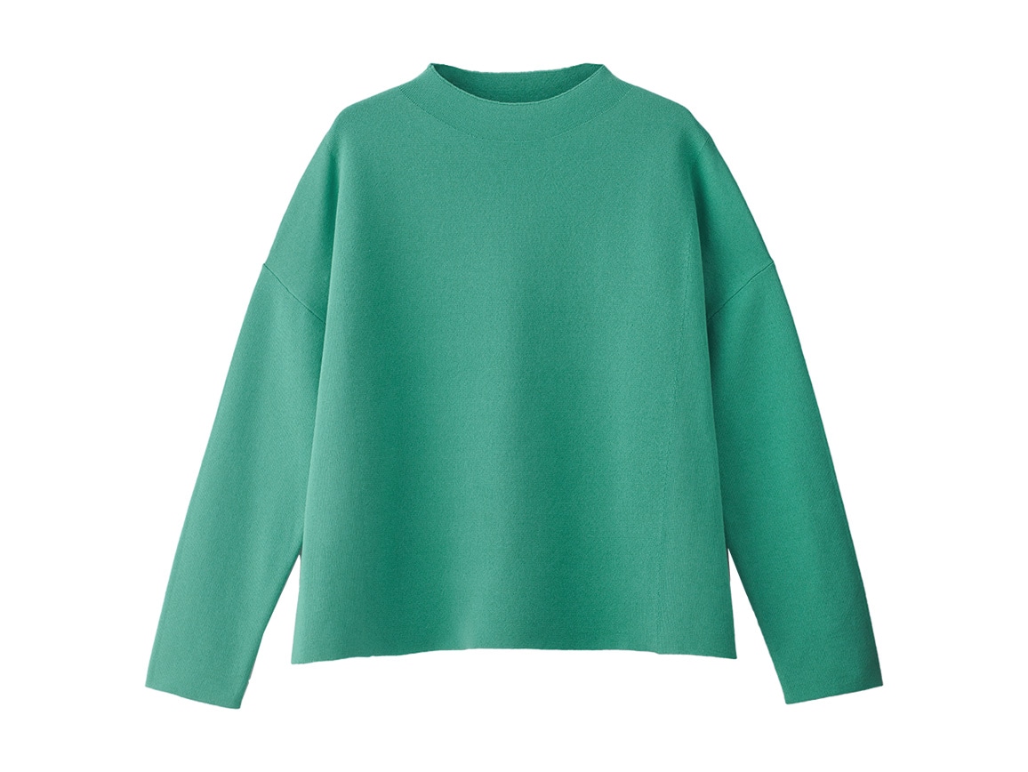 ミラノリブゆったりカラーニット ミラノリブゆったりカラーニット