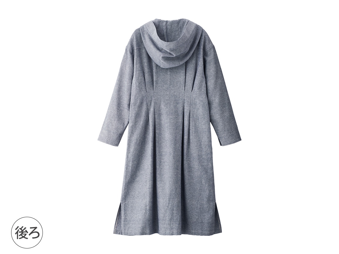 綿麻ツイルワンピースコート 綿麻ツイルワンピースコート