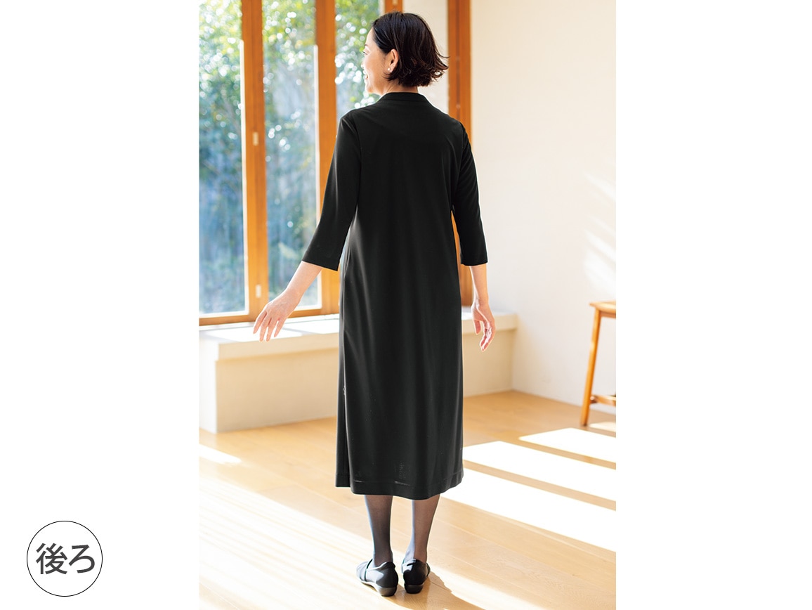 切り替えネックフォーマルワンピース 切り替えネックフォーマルワンピース