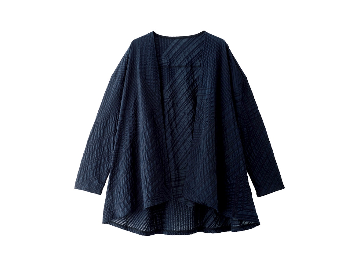 塩縮加工 着流しカーディガン 塩縮加工 着流しカーディガン