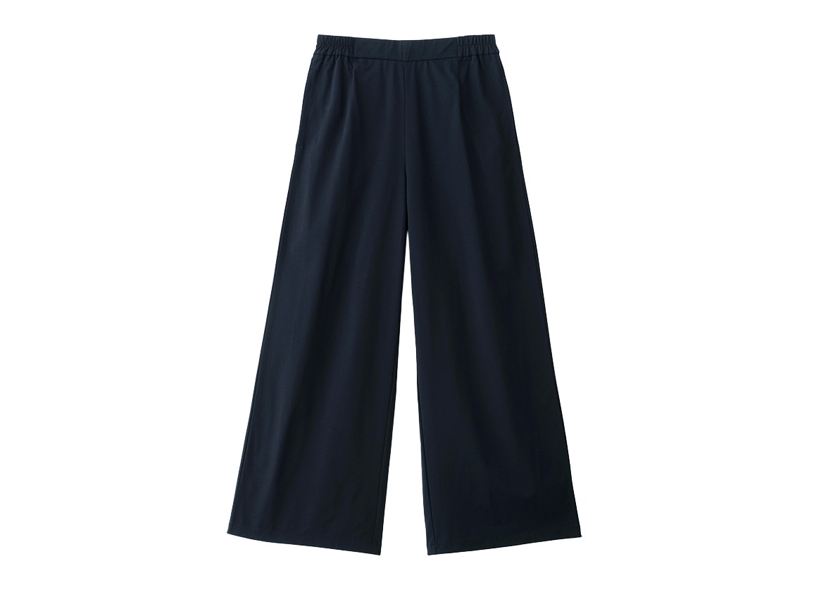 軽くて涼しいエアートリコットワイドパンツ 軽くて涼しいエアートリコットワイドパンツ