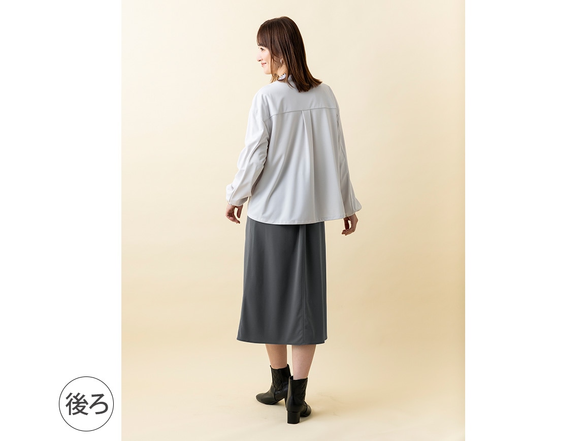 しわになりにくい台形スカート しわになりにくい台形スカート