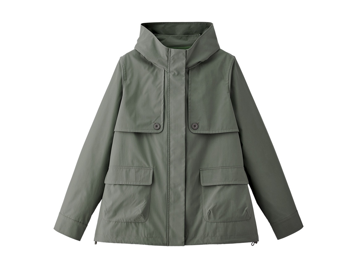 襟デザインはっ水ブルゾン 襟デザインはっ水ブルゾン