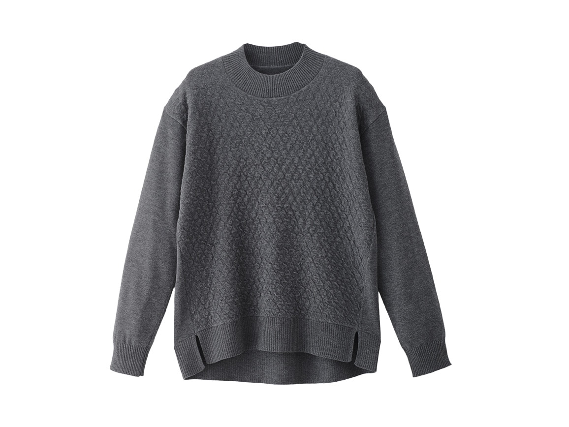 ふくれジャカードセーター ふくれジャカードセーター