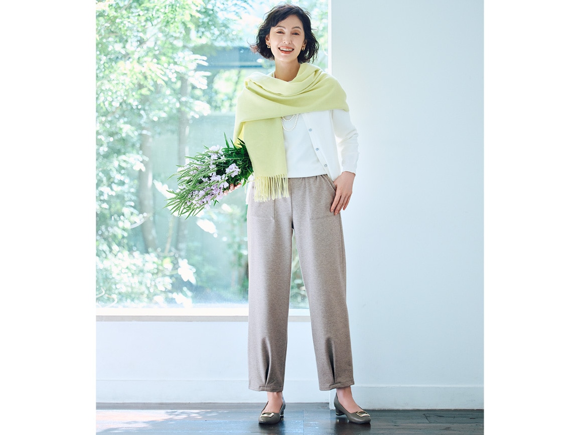 起毛コクーンパンツ(裾デザイン)【広告商品】 起毛コクーンパンツ(裾デザイン)【広告商品】