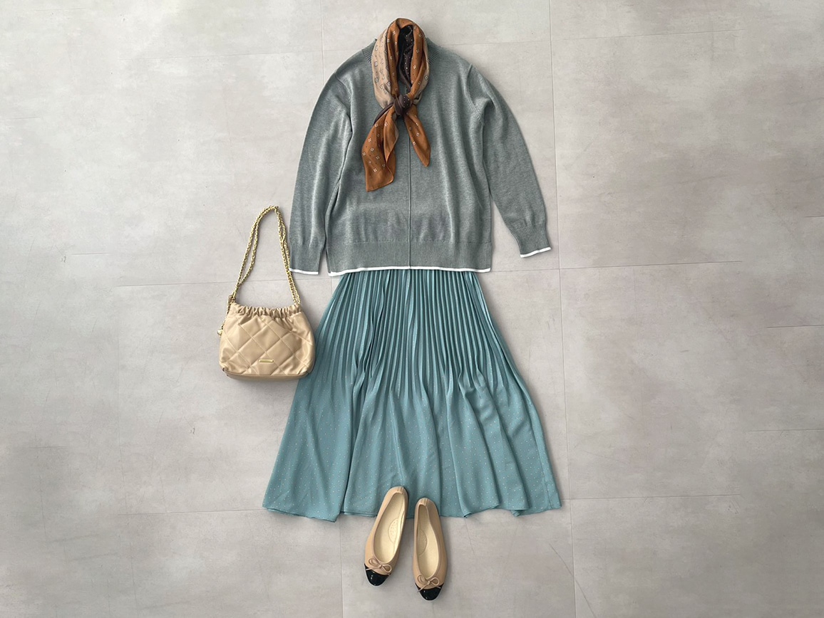 シルク混ラインデザインニット シルク混ラインデザインニット