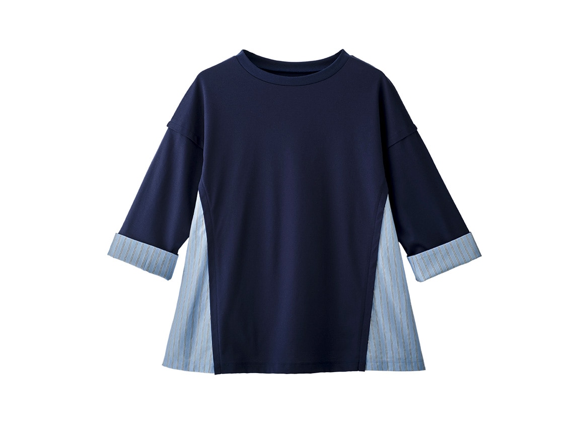 ストライプ使いデザインプルオーバー ストライプ使いデザインプルオーバー