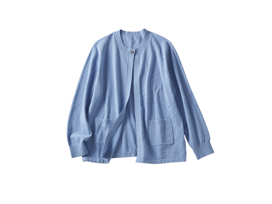 ポロ襟ニット×カーデアンサンブル【広告商品】 ポロ襟ニット×カーデアンサンブル【広告商品】