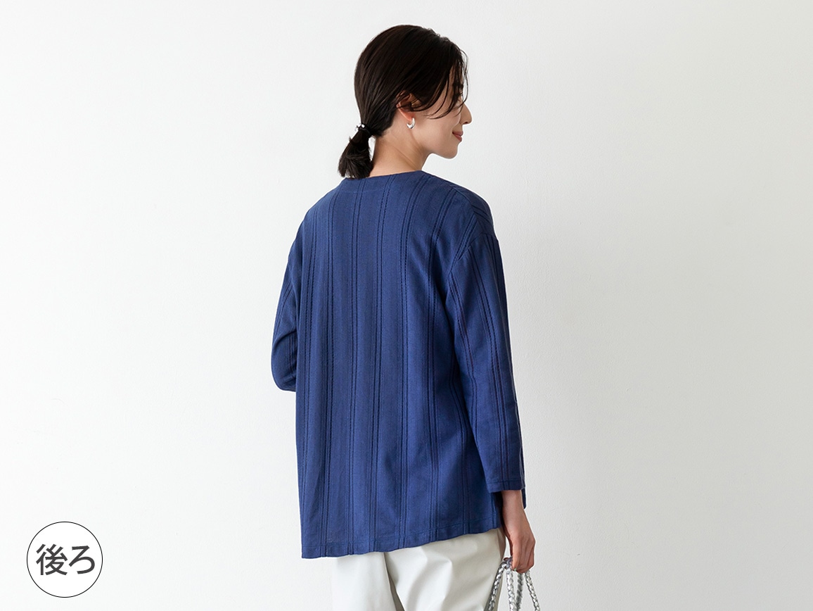 【先行】尾州ジャカードカーデ×天竺インナーアンサンブル 【先行】尾州ジャカードカーデ×天竺インナーアンサンブル