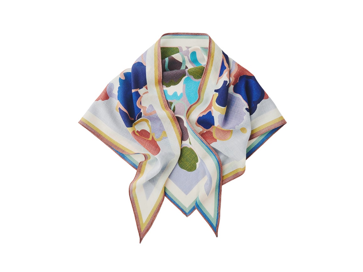 リバーシブルプリントスカーフ リバーシブルプリントスカーフ