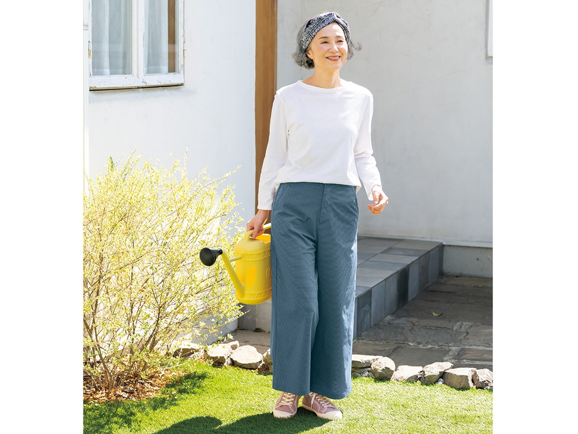 サラッと汗知らず軽やかガウチョパンツ サラッと汗知らず軽やかガウチョパンツ
