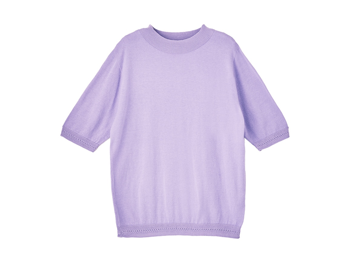 ハルメク 洗濯機で洗える コットンシルクニット ハルメク 洗濯機で洗える コットンシルクニット