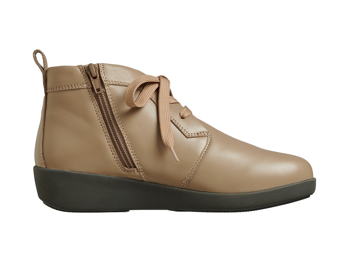 ハルメク シープレザーレースアップブーツ ハルメク シープレザーレースアップブーツ