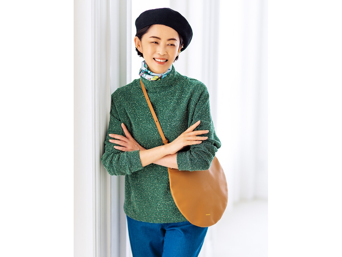 針抜きジャカードゆったりプルオーバー 針抜きジャカードゆったりプルオーバー