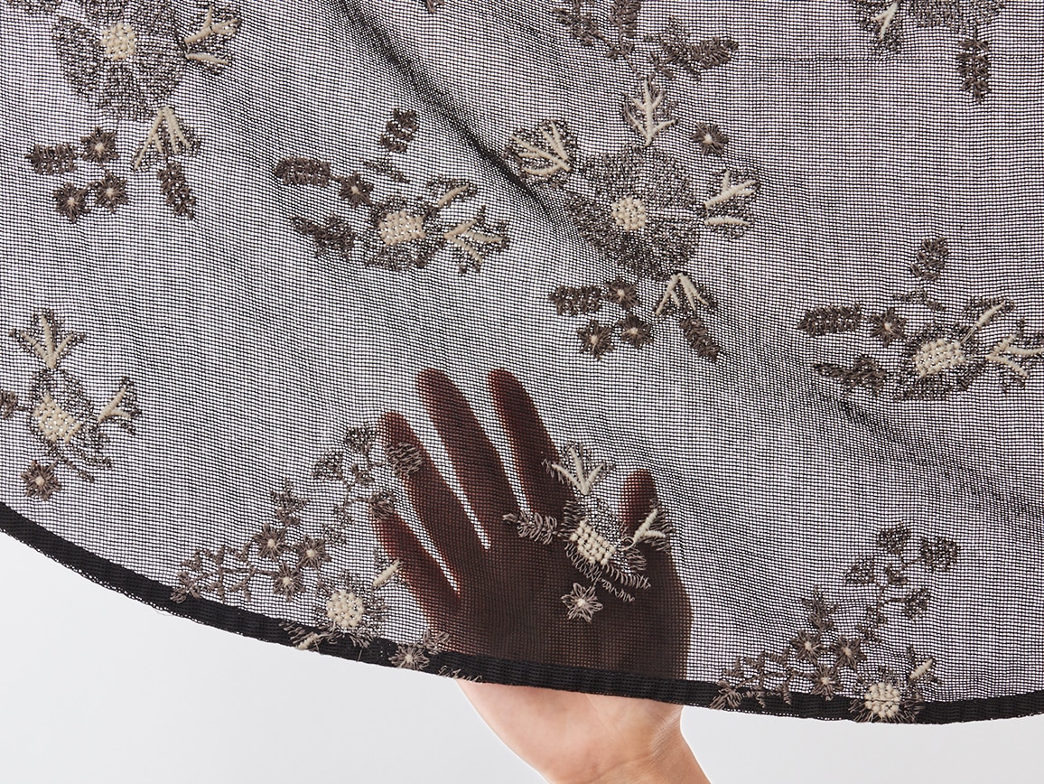 メッシュ刺しゅうゆったりブラウス メッシュ刺しゅうゆったりブラウス