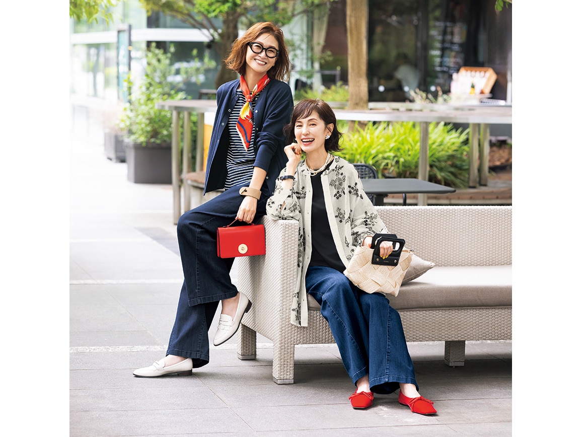 切り替えデザインワイドデニム 切り替えデザインワイドデニム