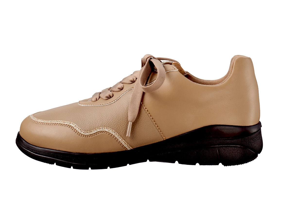 ハルメク シープレザーラウンドスニーカー ハルメク シープレザーラウンドスニーカー