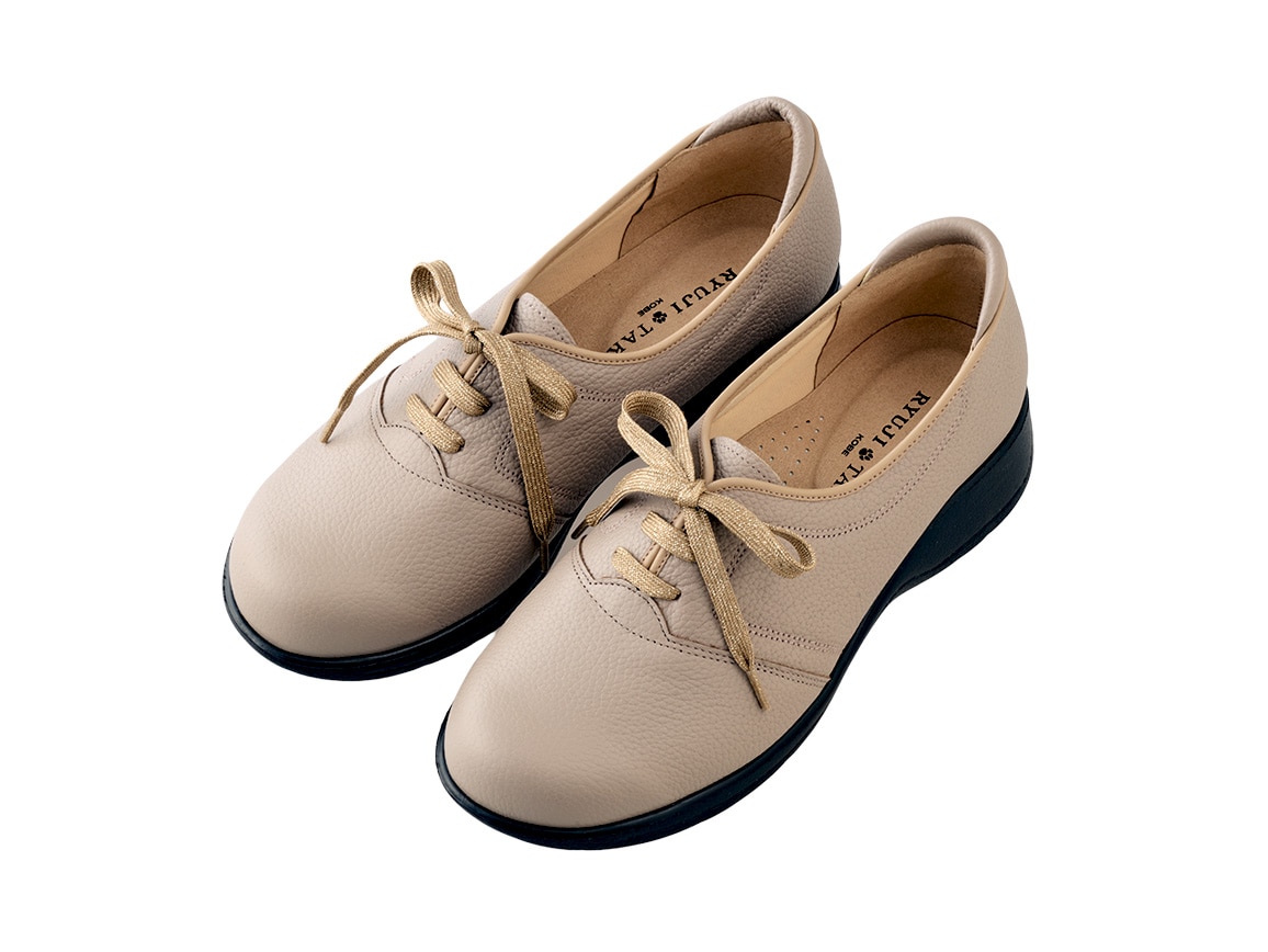 高井さんの牛革5Eレースアップシューズ(46_23.0cm 24_ベージュ