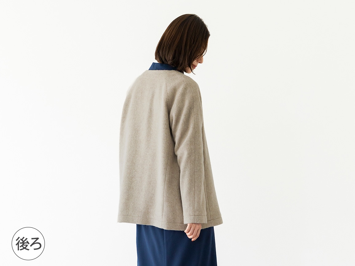 サスティナブルウールハーフコート サスティナブルウールハーフコート