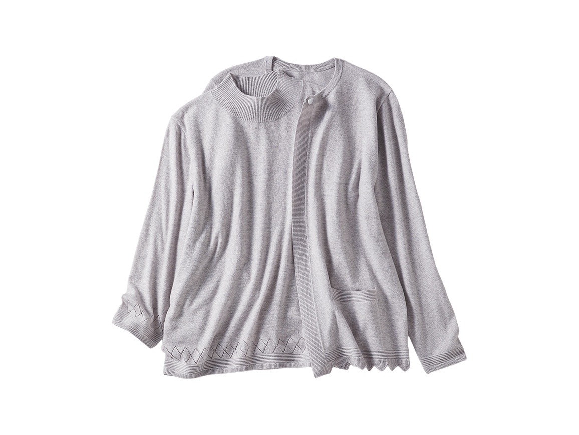 裾デザインニットアンサンブル【広告商品】 裾デザインニットアンサンブル【広告商品】