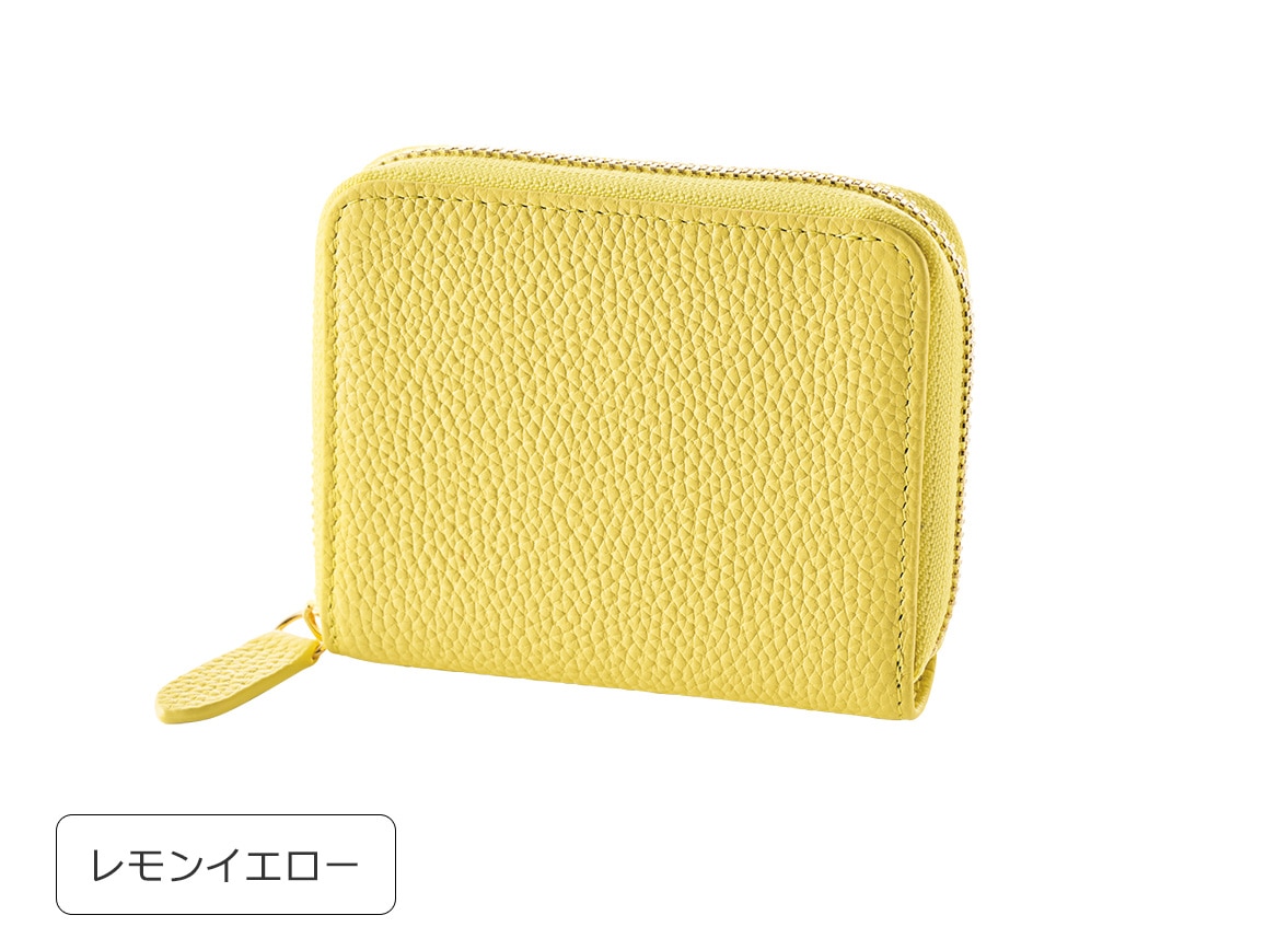 ガバッと開く!小銭が見やすい牛革コンパクト財布 ガバッと開く!小銭が見やすい牛革コンパクト財布