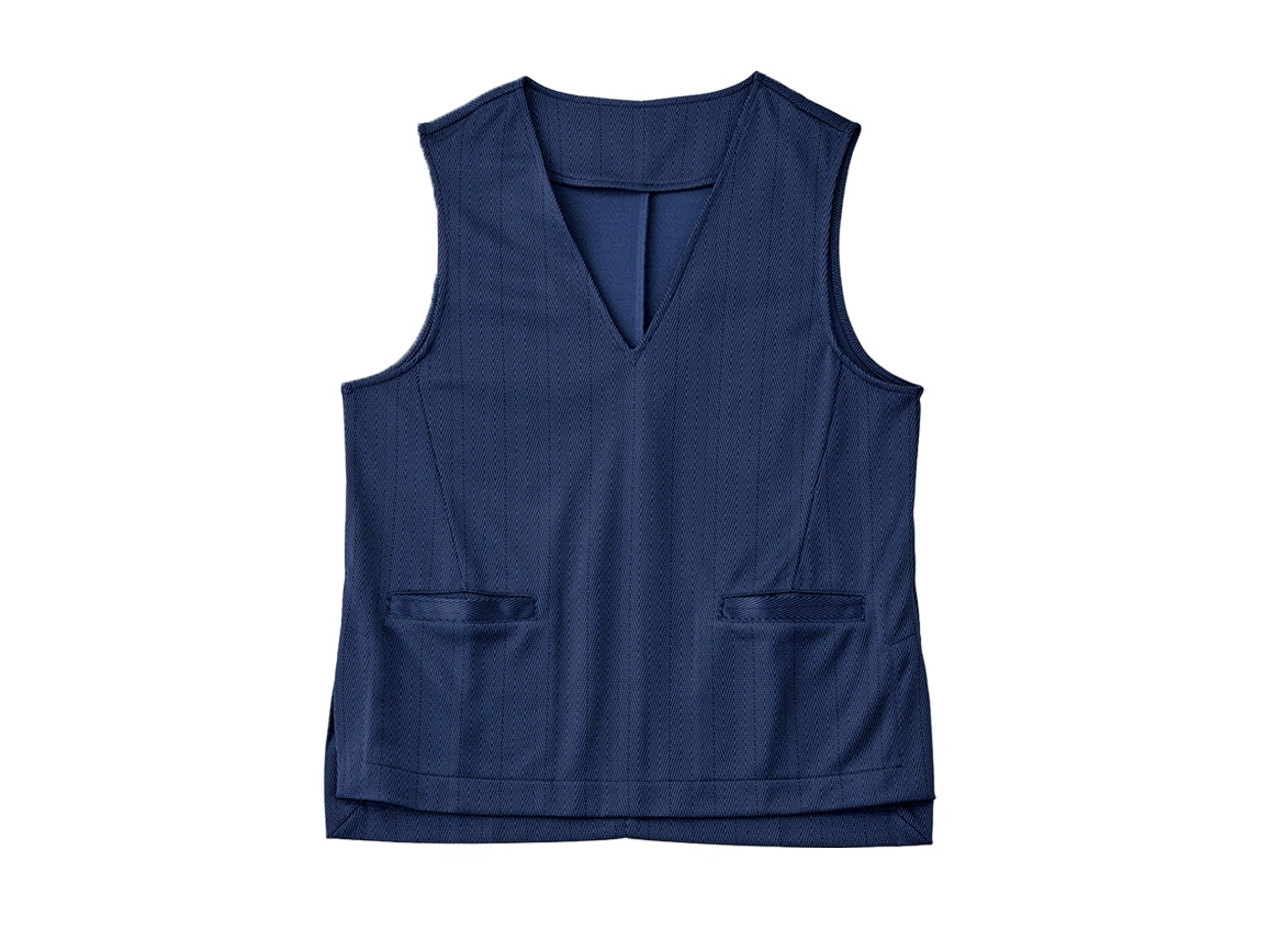 着まわし抜群 撥水ジャカードベスト 着まわし抜群 撥水ジャカードベスト