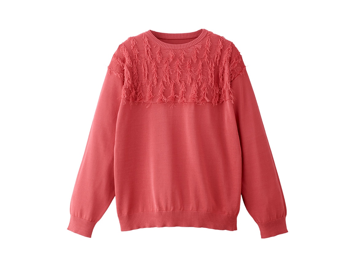 フリンジデザインニット フリンジデザインニット