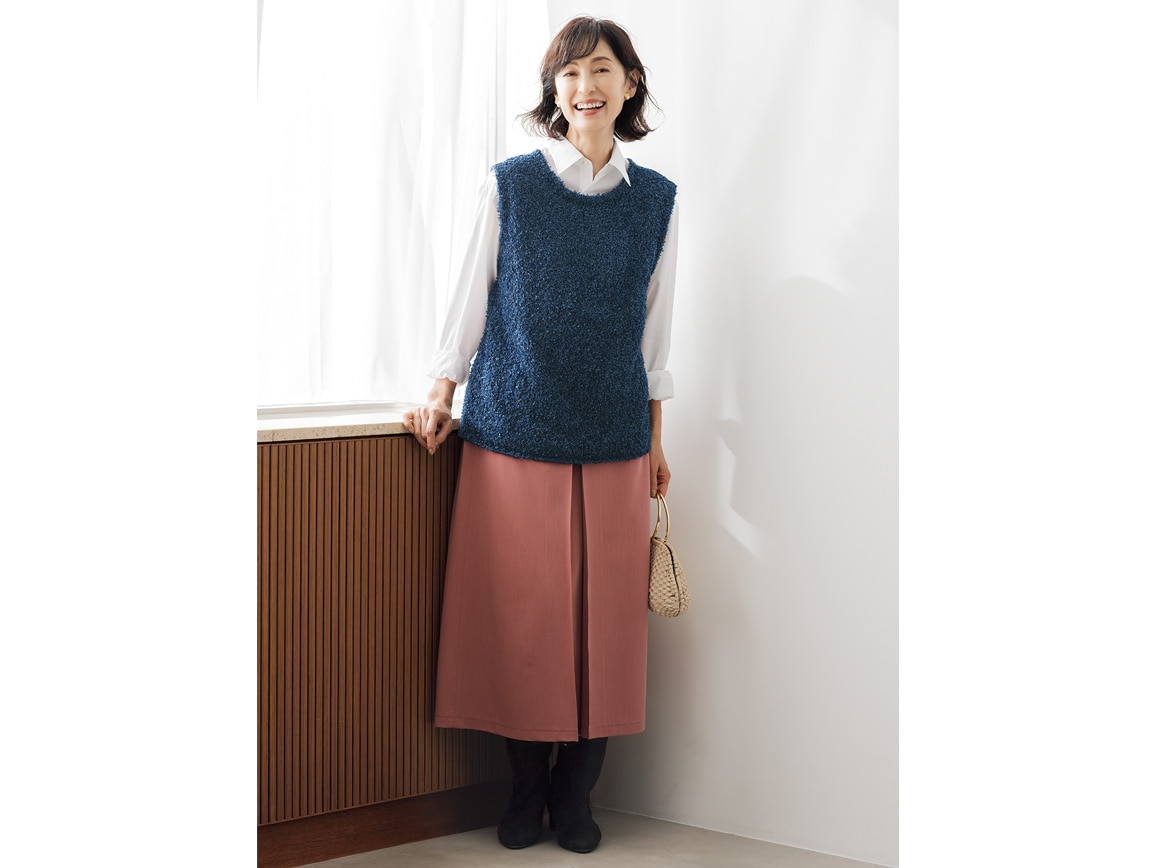 ポケットデザイン台形スカート ポケットデザイン台形スカート