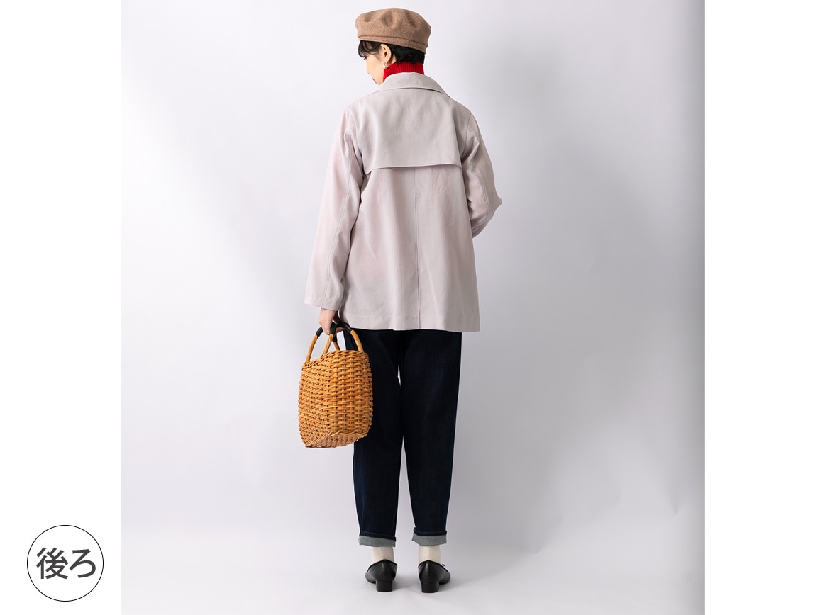 【先行】マリン風ライトハーフコート 【先行】マリン風ライトハーフコート