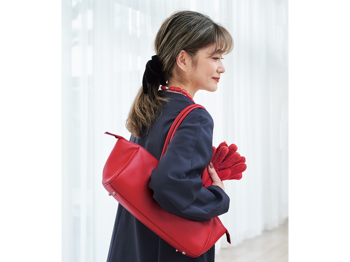 横長レザーバッグ 横長レザーバッグ