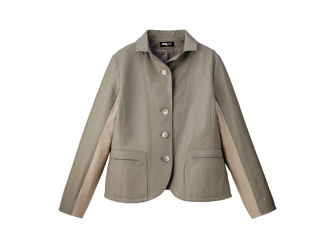 ミチコロンドンコシノ・ドッキングレザージャケット ミチコロンドンコシノ・ドッキングレザージャケット