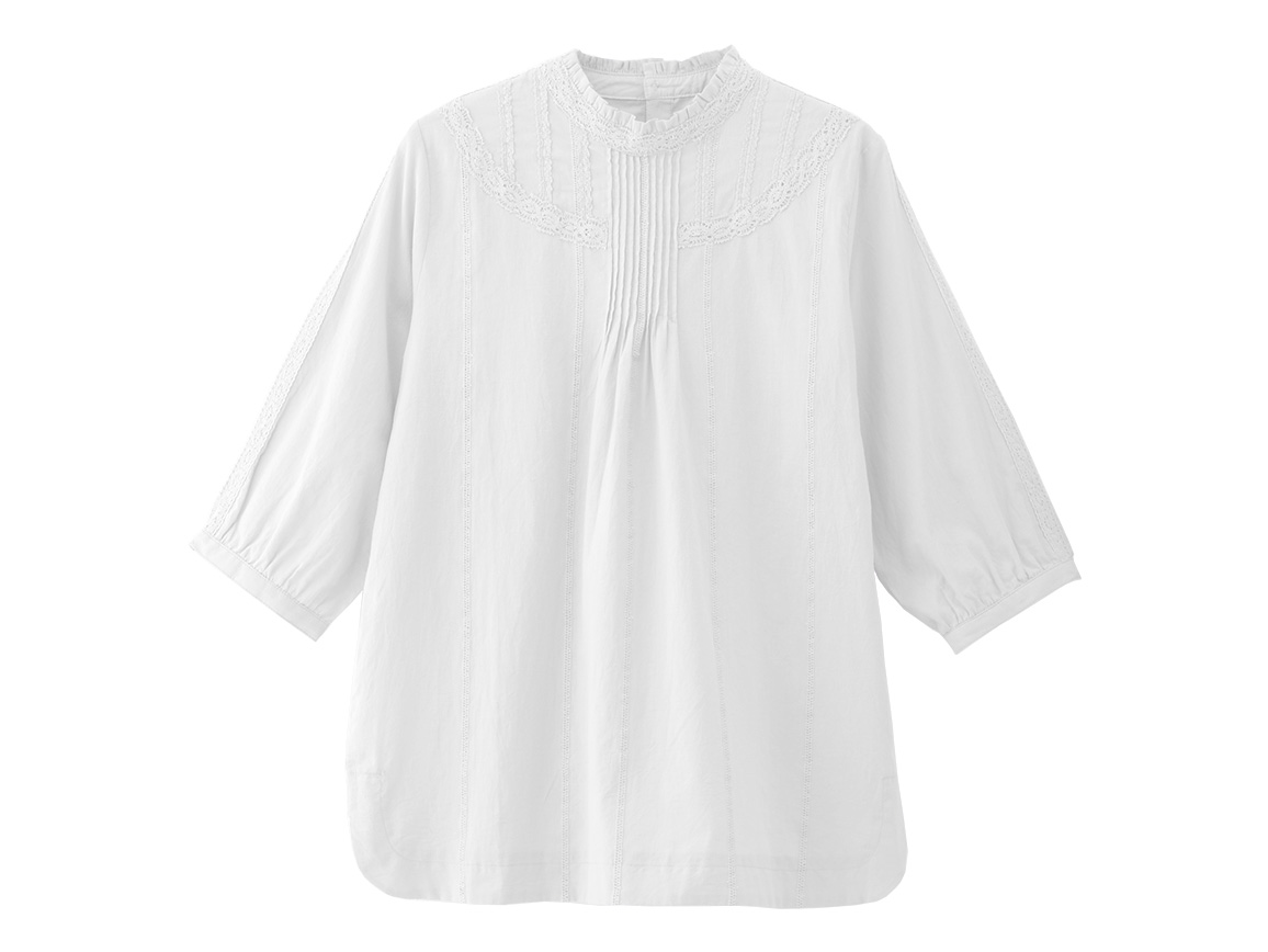 格安即納mint様専用コットン　レースの着物　小紋　　オフホワイト　生成　白 着物・浴衣