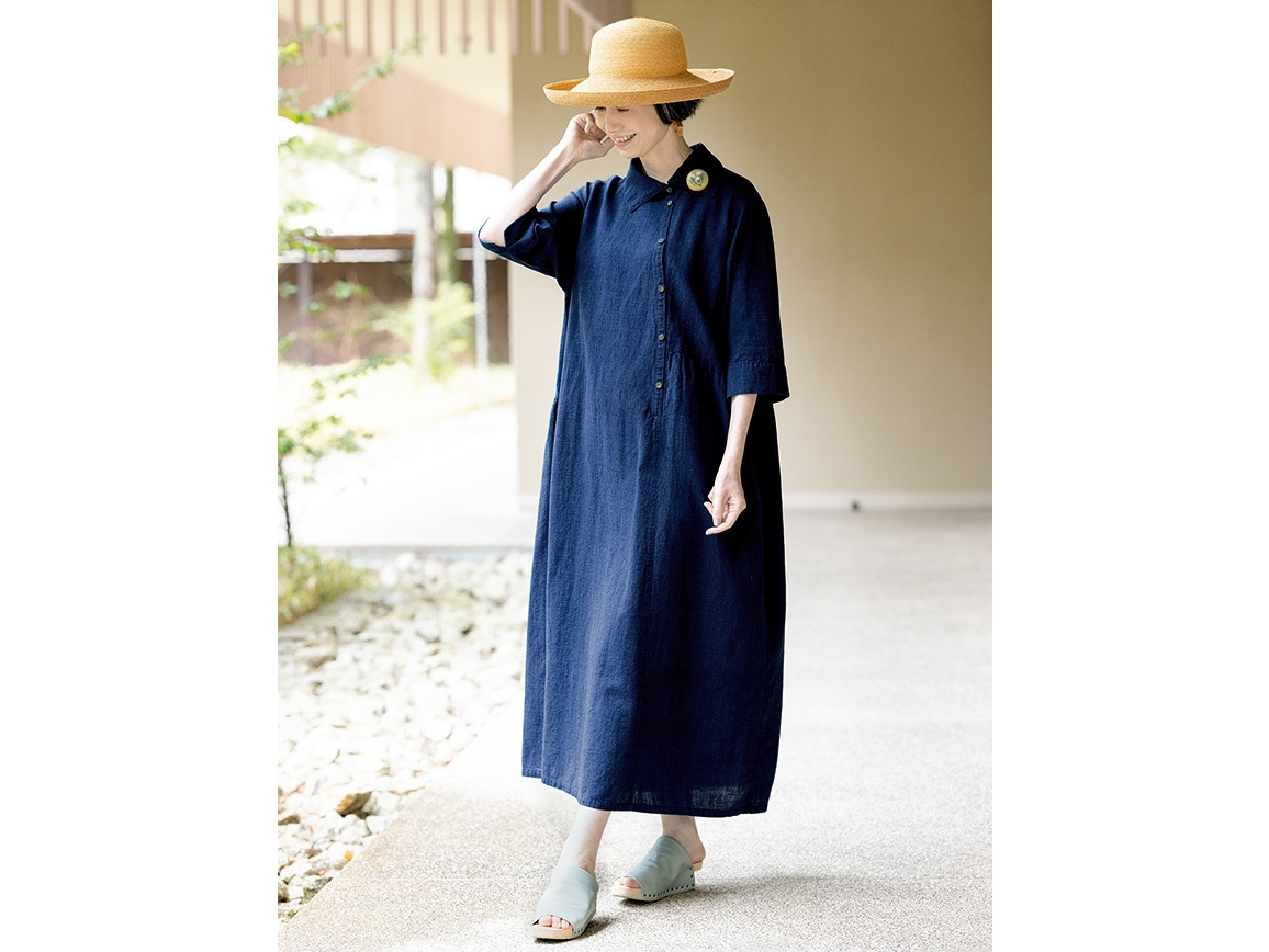 ブルー系 L新入荷 群言堂藍染め登美 ワンピース ロングワンピース レディースブルー系l 10 768 Jkkniu Edu
