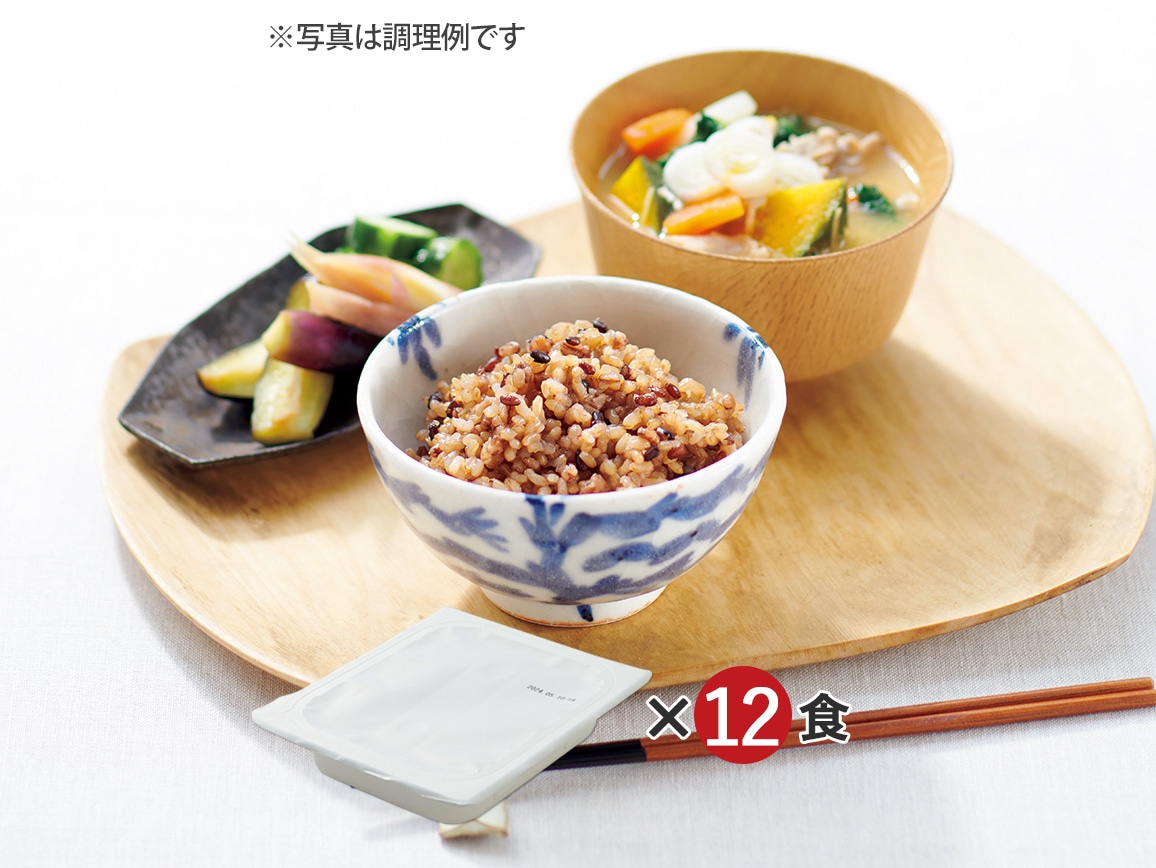 ハルメク 寝かせ玄米ごはん＜小豆＞（12食）: ｜ カタログ通販のハルメク
