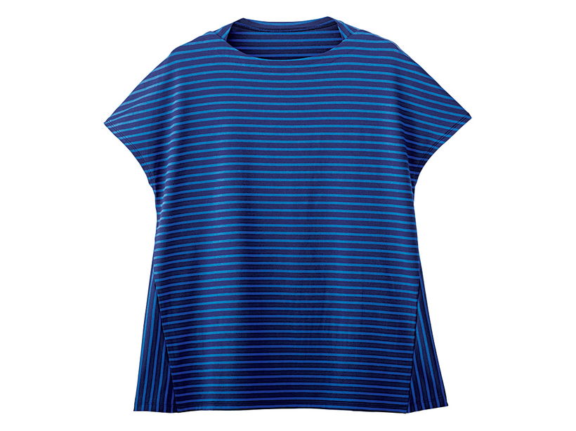 セリジエ×テンセルＴＭプルオーバー（フレンチスリーブ）ロイヤルブルー×ナイトネイビー