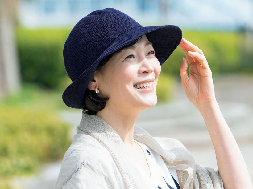 日本製　風通る涼やか木陰帽子